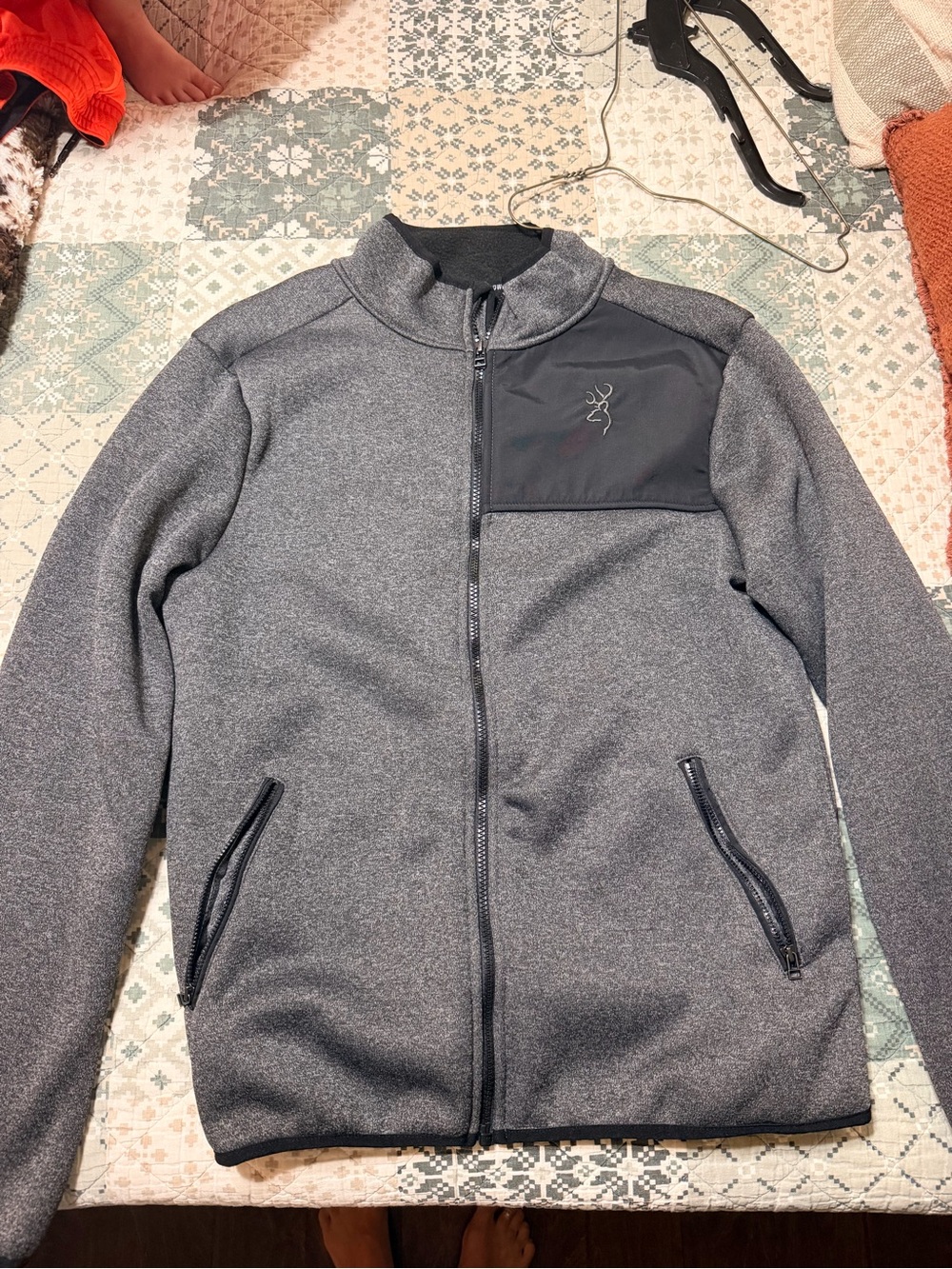 Browning Men's Gray Full-Zip Lightweight Jacket